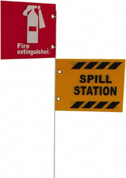 NMC - Fire Extinguisher Cabinets & Accessories Type: Portable Sign Post Base Maximum Extinguisher Capacity (Lb.): 1.00 - Americas Industrial Supply