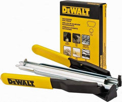 DeWALT - 7-1/2" OAL, Hog Ring Pliers - Curved Jaw, ABS/Rubber Handles - Americas Industrial Supply