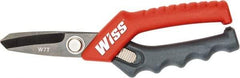 Wiss - 1-3/4" LOC, 7" OAL Stainless Steel Shears - Ergonomic, Plastic Straight Handle, For General Purpose Use - Americas Industrial Supply