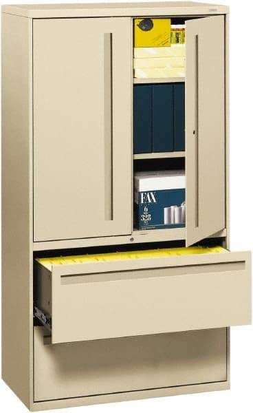 Hon - File & Cabinet Combinations Type: File/Cabinet Combo Color: Putty - Americas Industrial Supply