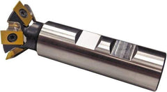 5th Axis - 45° Included Angle, 1-3/4 Inch Max Cutting Diameter, 5 Inserts, CDE Insert Style, Indexable Dovetail Cutter - 4.05 Inch Overall Length - Americas Industrial Supply