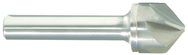 1/2" Size-1/4" Shank-120° Carbide-Bright 6 Flute Chatterless Countersink - Americas Industrial Supply