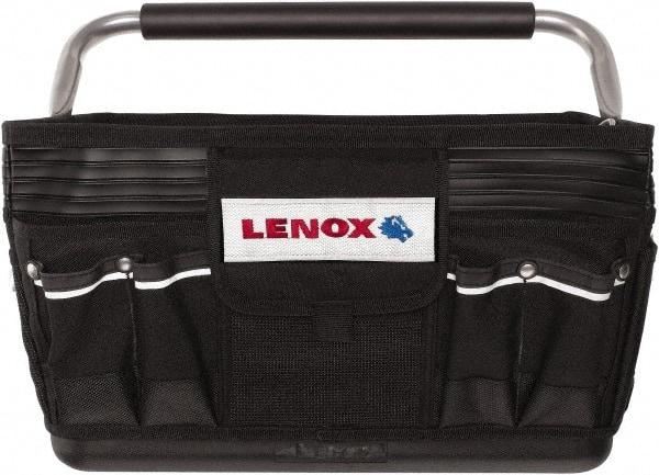 Lenox - 23 Pocket Black Ballistic Nylon Tool Bag - 19" Wide x 10" Deep x 12" High - Americas Industrial Supply