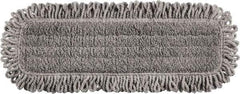 Rubbermaid - 525.78mm Long x 144.78mm Wide Microfiber Dust Mop Head - Black, Fringed & Looped Head, Launderable - Americas Industrial Supply