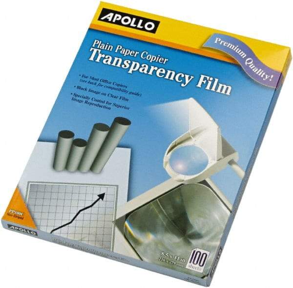 Apollo - Transparency Films & Sleeves Audio Visual Conference Accessory Type: Transparency Sleeves For Use With: Plain Paper Copiers - Americas Industrial Supply