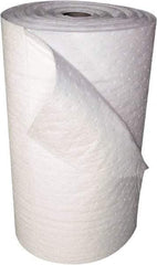 Oil-Dri - 21 Gal Capacity per Package, Oil Only Roll - 150' Long x 30" Wide, White, Polypropylene - Americas Industrial Supply