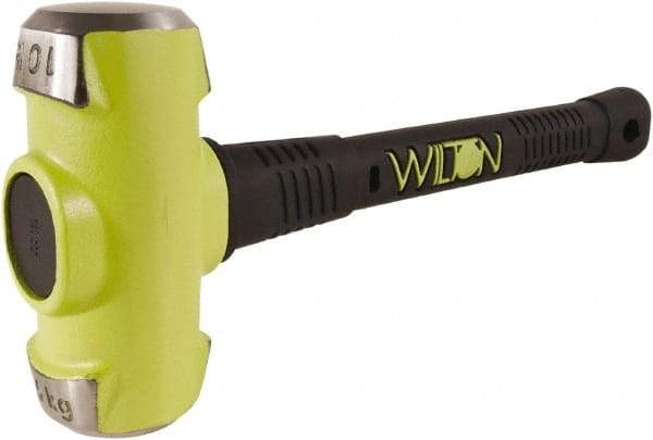 Wilton - 10 Lb Head, 16" Long Sledge Hammer - Steel Head, Steel Handle with Grip - Americas Industrial Supply