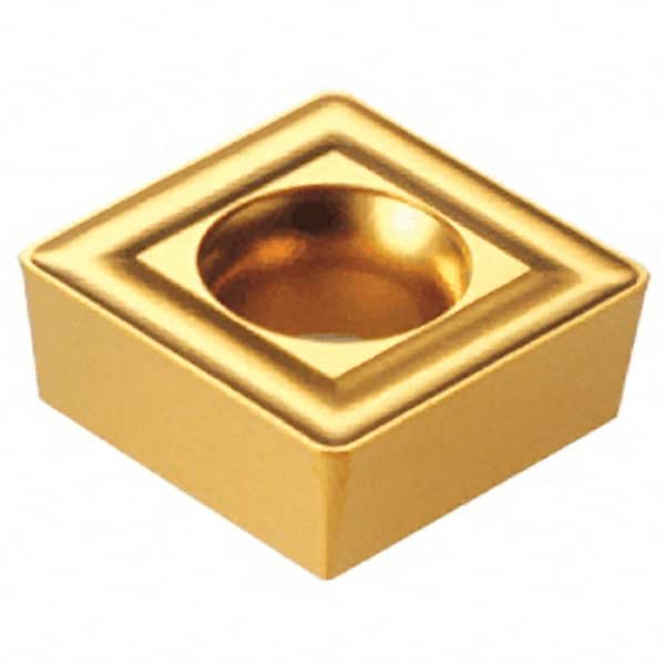 Iscar - SCMT432 Grade IC428 Carbide Turning Insert - TiC/Al2O3 Finish, 90° Square, 1/2" Inscr Circle, 3/16" Thick, 1/32" Corner Radius - Americas Industrial Supply