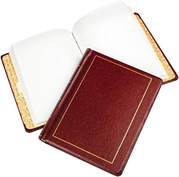 Wilson Jones - 250 Sheet, 8-1/2 x 11", Log Book - Red - Americas Industrial Supply