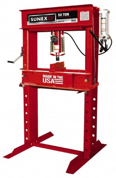 Sunex Tools - 50 Ton Manual Shop Press - 8-1/4 Inch Stroke - Americas Industrial Supply