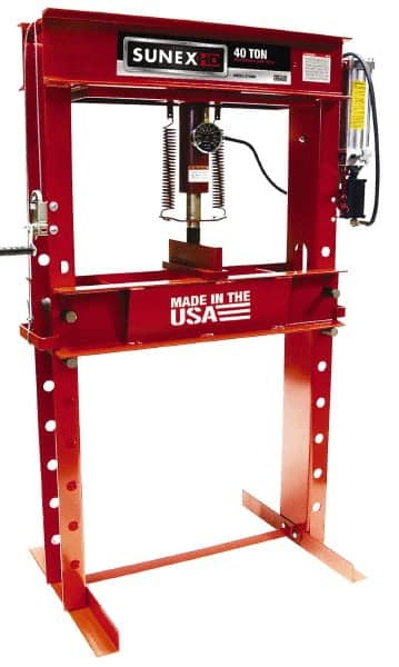 Sunex Tools - 40 Ton Air and Hydraulic Shop Press - 8-1/4 Inch Stroke, 1/3 HP - Americas Industrial Supply