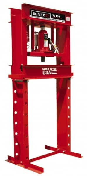 Sunex Tools - 20 Ton Air and Hydraulic Shop Press - 6 Inch Stroke, 1/3 HP - Americas Industrial Supply