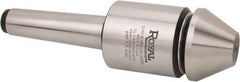 Royal Products - MT2 Morse Taper, 1.7" Head Diam Live Center - 6,000 Max RPM, 2.12" Head Length, 1-3/4" Point Diam, 1-1/4" Point Len, 750 Lb Max Workpc, Bull Nose Point - Americas Industrial Supply