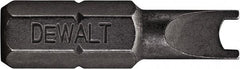 DeWALT - #4 Spanner - 1/4" Hex Drive, 1" OAL - Americas Industrial Supply