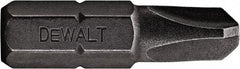 DeWALT - #4 Tri-Wing Bit - 1/4" Hex Drive, 1" OAL - Americas Industrial Supply