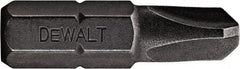 DeWALT - #1 Tri-Wing Bit - 1/4" Hex Drive, 1" OAL - Americas Industrial Supply