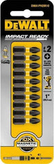 DeWALT - #2 Phillips Screwdriver Bit - 1/4" Hex Drive, 1" OAL - Americas Industrial Supply