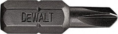 DeWALT - #5 Torq-Set Bit - 1/4" Hex Drive, 1" OAL - Americas Industrial Supply