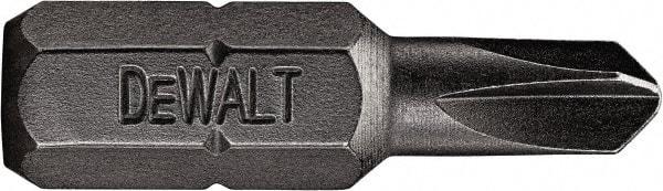 DeWALT - #4 Torq-Set Bit - 1/4" Hex Drive, 1" OAL - Americas Industrial Supply