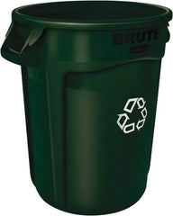 Rubbermaid - 44 Gal Green Round Trash Can - Polyethylene - Americas Industrial Supply