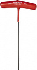 Bondhus - 2mm Hex, T-Handle Cushion Grip, Hex Key - 9" OAL, Metric System of Measurement - Americas Industrial Supply