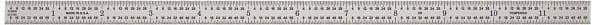 General - 18" Long, 1/100, 1/64, 1/32, 1/10" Graduation, Flexible Steel Rule - 5R Graduation Style, 3/4" Wide, Silver, Satin Chrome Finish - Americas Industrial Supply
