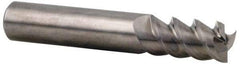 Accupro - 3/4", 1-1/2" LOC, 3/4" Shank Diam, 4" OAL, 3 Flute, Solid Carbide Square End Mill - Single End, Uncoated, Spiral Flute, 60° Helix, Centercutting, Right Hand Cut, Right Hand Flute - Americas Industrial Supply