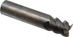 Accupro - 5/8", 3/4" LOC, 5/8" Shank Diam, 3" OAL, 3 Flute, Solid Carbide Square End Mill - Single End, Uncoated, Spiral Flute, 60° Helix, Centercutting, Right Hand Cut, Right Hand Flute - Americas Industrial Supply