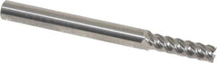 Accupro - 5/32", 9/16" LOC, 3/16" Shank Diam, 2" OAL, 5 Flute, Solid Carbide Square End Mill - Single End, Uncoated, Spiral Flute, 45° Helix, Centercutting, Right Hand Cut, Right Hand Flute - Americas Industrial Supply