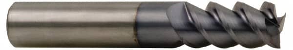 Accupro - 1", 2" LOC, 1" Shank Diam, 4" OAL, 3 Flute, Solid Carbide Square End Mill - Americas Industrial Supply