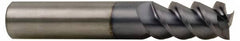 Accupro - 1", 2" LOC, 1" Shank Diam, 4" OAL, 3 Flute, Solid Carbide Square End Mill - Americas Industrial Supply