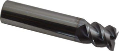 Accupro - 5/8", 3/4" LOC, 5/8" Shank Diam, 3" OAL, 3 Flute, Solid Carbide Square End Mill - Single End, TiCN Finish, Spiral Flute, 60° Helix, Centercutting, Right Hand Cut, Right Hand Flute - Americas Industrial Supply