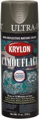 Krylon - 11 oz Olive Flat Finish Latex Paint - Exact Industrial Supply