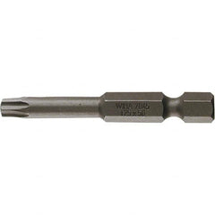 Wiha - T9 Power Bit - 1/4" Drive, 2" OAL - Americas Industrial Supply
