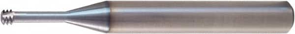 Vargus - M10x1.5 ISO, 0.323" Cutting Diam, 3 Flute, Solid Carbide Helical Flute Thread Mill - Internal Thread, 0.819" LOC, 2-7/8" OAL, 3/8" Shank Diam - Americas Industrial Supply