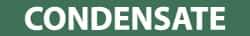 NMC - Pipe Marker with Condensate Legend and No Graphic - 2-1/2 to 6" Pipe Outside Diam, White on Green - Americas Industrial Supply