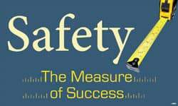 NMC - Safety - The Measure of Success, 60 Inch Long x 36 Inch High, Safety Banner - Polyethylene, English, Printed on 1 Side - Americas Industrial Supply