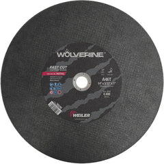 14″ × 3/32″ Type 1 Cut-Off Wheel, A46T, 1″ Arbor Hole - Americas Industrial Supply