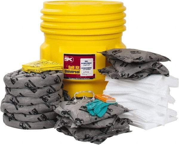 Brady SPC Sorbents - 63 Gal Capacity Universal Spill Kit - 65 Gal No Container Included - Refill Only - Americas Industrial Supply