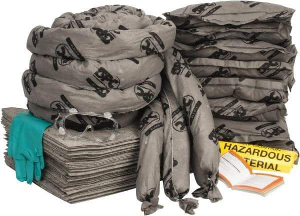 Brady SPC Sorbents - 55 Gal Capacity Universal Spill Kit - 55 Gal No Container Included - Refill Only - Americas Industrial Supply