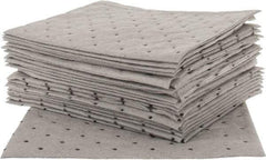 Brady SPC Sorbents - 5.5 Gal Capacity per Package, Universal Pad - 10" Long x 7-1/2" Wide, Gray, Polypropylene - Americas Industrial Supply