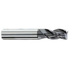 3/8" Dia. - 7/8 LOC - 2-1/2" OAL - .015-.020 Radius 3 FL Carbide S/E HP End Mill-AlTiN - Americas Industrial Supply