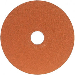 Norton - 5" Diam 7/8" Hole 36 Grit Fiber Disc - Very Coarse Grade, Ceramic Alumina - Americas Industrial Supply