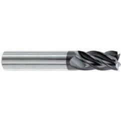1/4" Dia. - 1-1/4" LOC - 3" OAL - .015-.020 Radius 5 FL Carbide S/E HP End Mill-AlTiN - Americas Industrial Supply