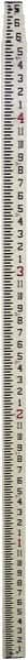 Johnson Level & Tool - Optical Level Fiberglass Grade Rod - 4 Sections, 16 Ft. Overall Length - Americas Industrial Supply