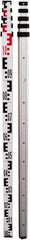 Johnson Level & Tool - Optical Level Aluminum Grade Rod - 5 Sections, 4m Overall Length - Americas Industrial Supply