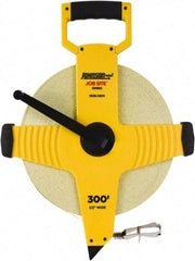 Johnson Level & Tool - 300' x 1/2" Tape Measure - 1/8" (Face) & 1/10" (Back) Graduation, Inch Graduation Style - Americas Industrial Supply