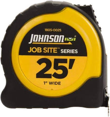 Johnson Level & Tool - 25' x 1" Tape Measure - 1/16" Graduation, Inch Graduation Style - Americas Industrial Supply