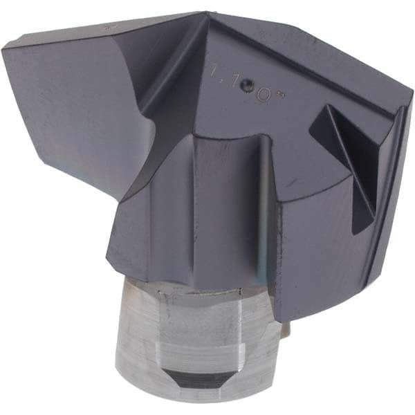Iscar - Series ICP, 28.19mm Diam Grade IC908 Replaceable Drill Tip - Carbide, TiAlN/TiN Finish, 28 Seat Size - Americas Industrial Supply