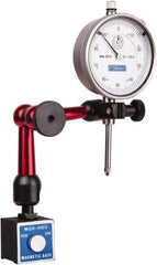 Fowler - 0.001" Graduation, 1" Max Meas, 0-100 Dial Reading, Dial Indicator & Base Kit - 1.19" Base Length x 1.19" Base Width x 1.2" Base Height, 2-1/4" Dial Diam - Americas Industrial Supply